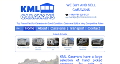 Desktop Screenshot of kmlcaravans.co.uk